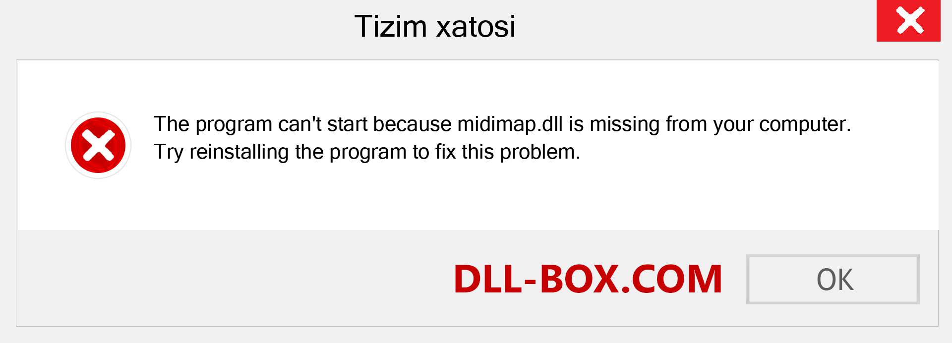 midimap.dll fayli yo'qolganmi?. Windows 7, 8, 10 uchun yuklab olish - Windowsda midimap dll etishmayotgan xatoni tuzating, rasmlar, rasmlar